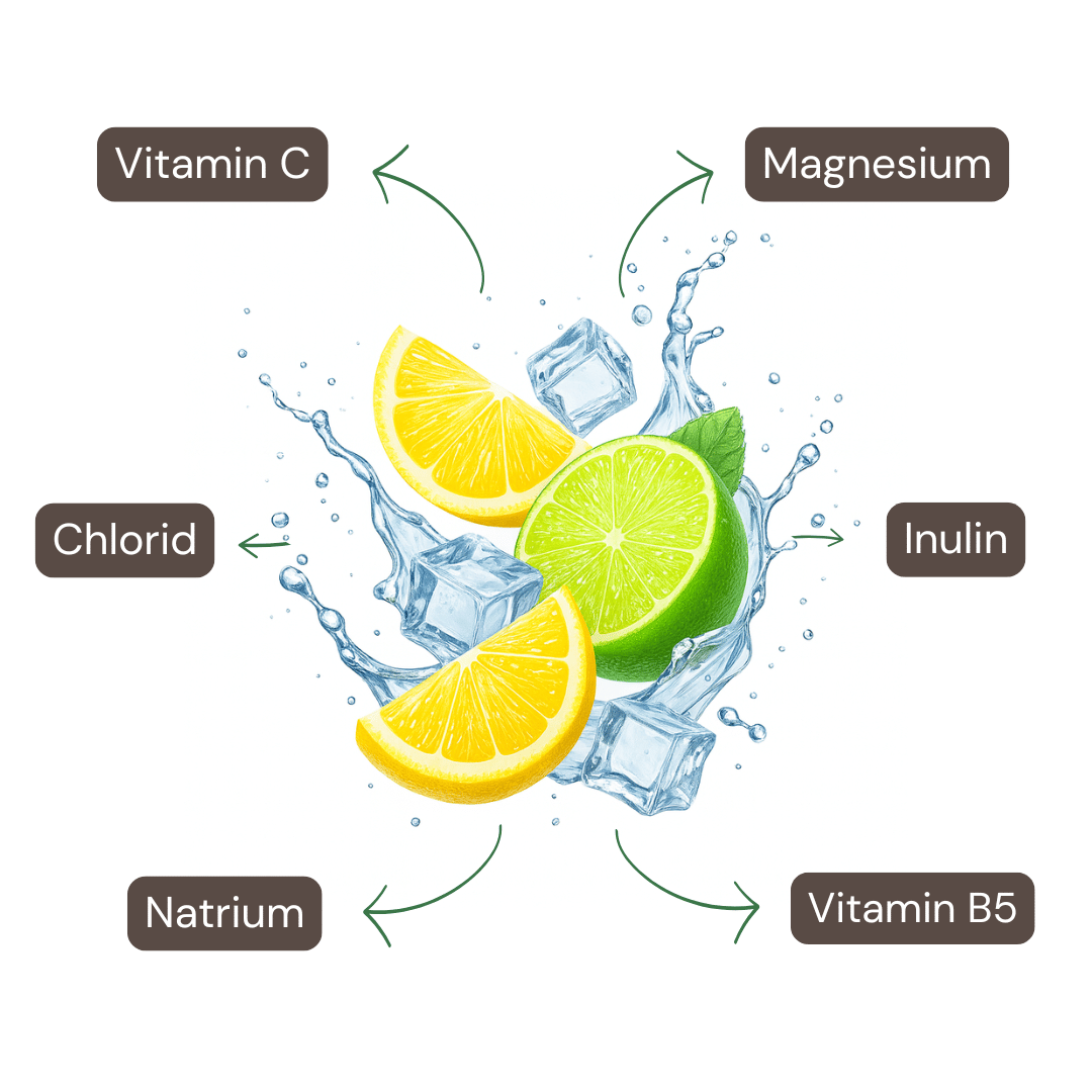 Elektrolytpulver mit Zitronen-Limetten-Geschmack 350g-1