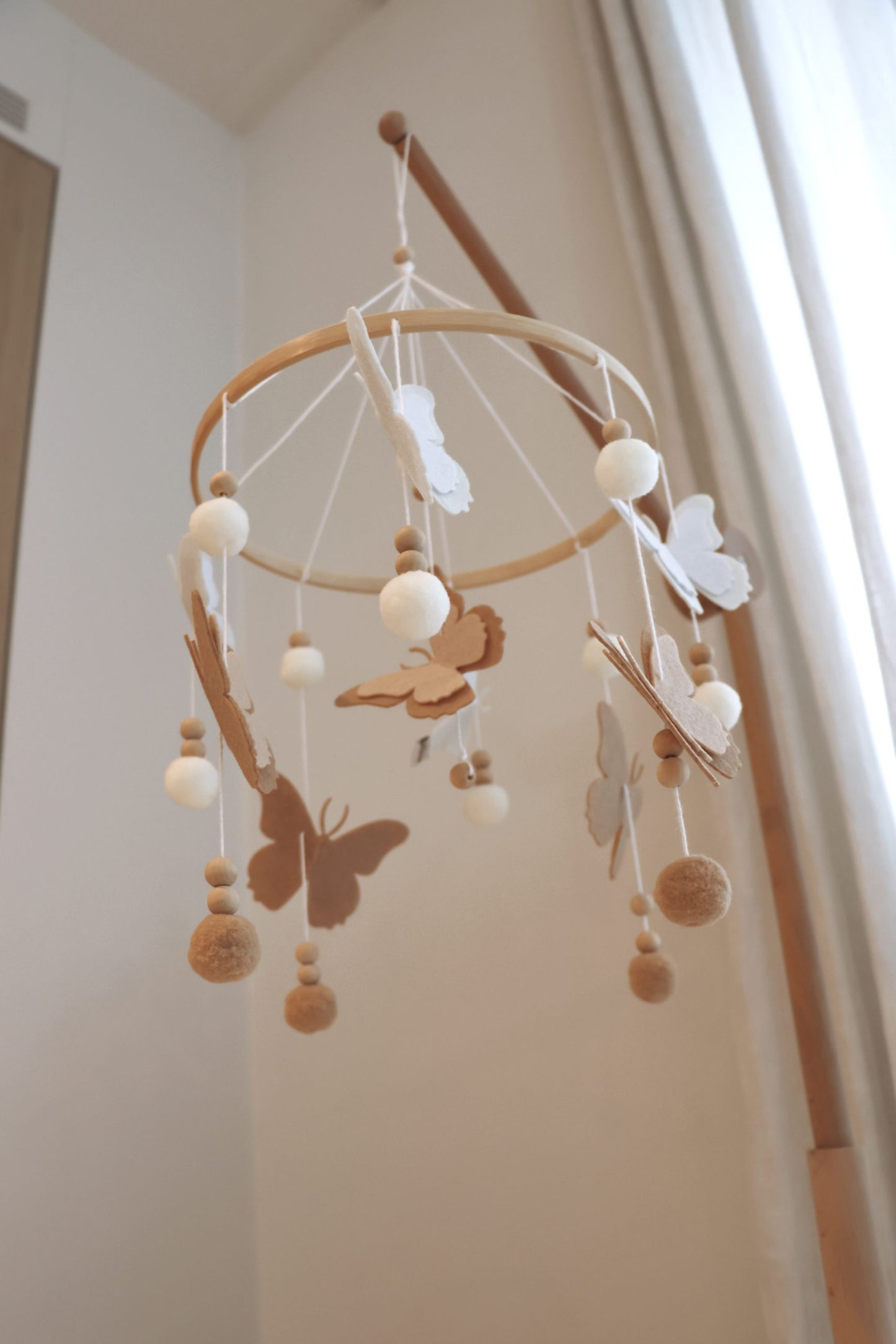 Handmade Butterfly babymobile-2