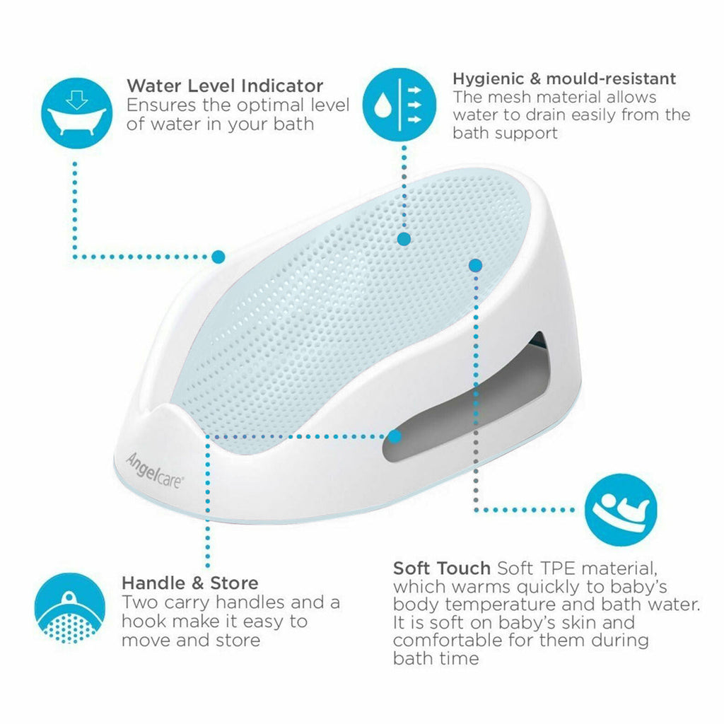 Angelcare AC580 Baby Badewannen-Sitz – Light Aqua