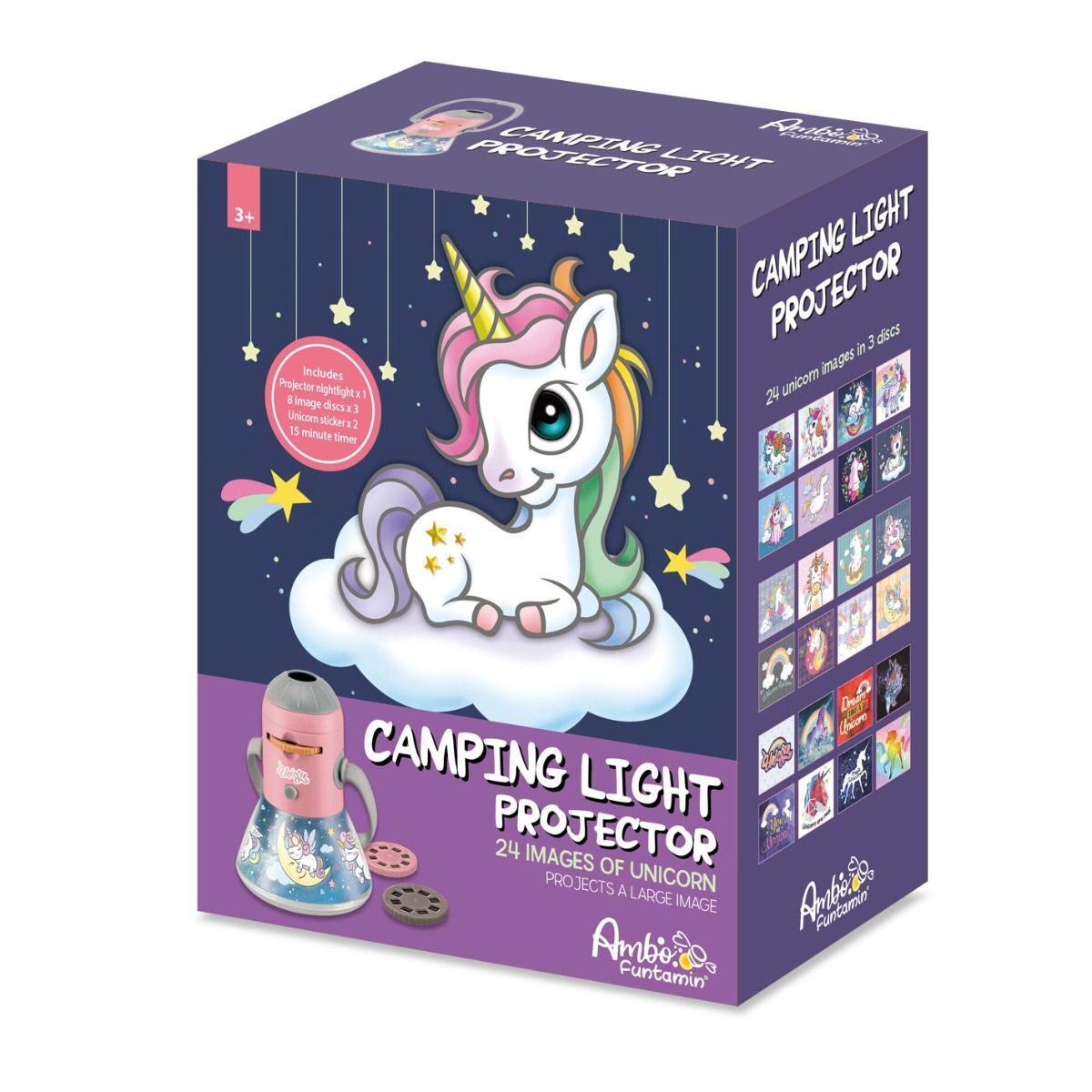 NNEDSZ Unicorn Mini Night Light Camping Projector - Lantern Torch Kids Learning Toy-0