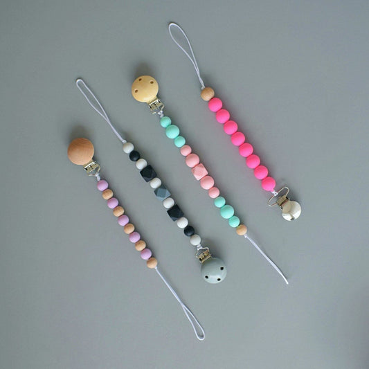 Nuggikette HOLZ/SILIKON (Schnullerkette)