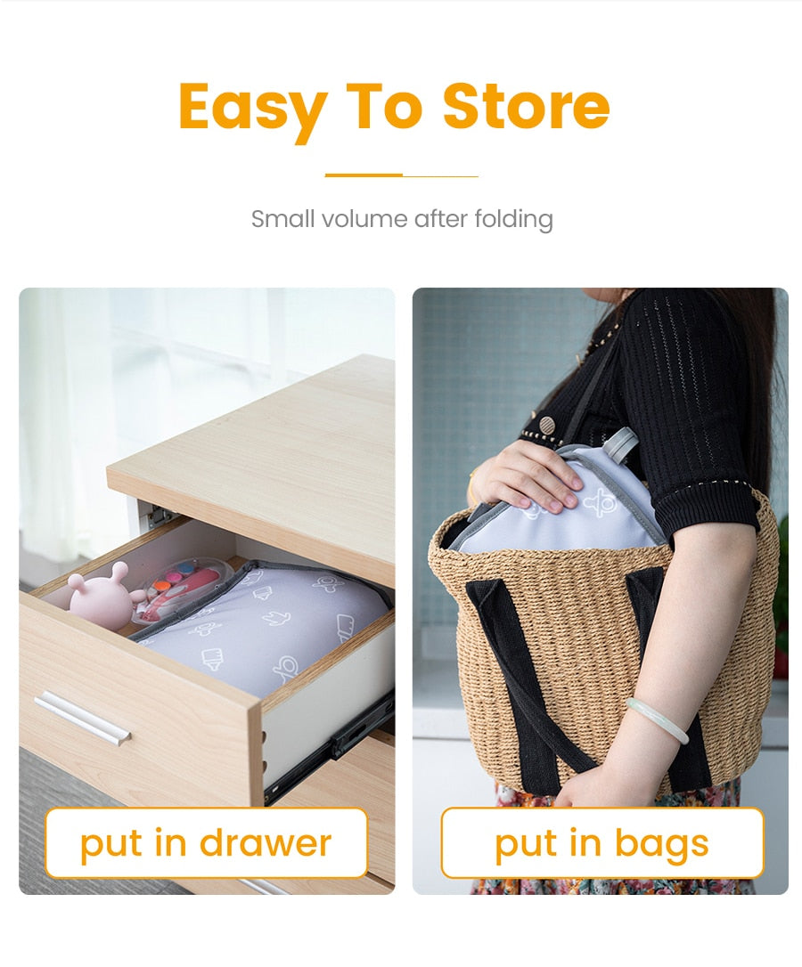 Baby Crib Organizer – Hängende Wickel- & Aufbewahrungstasche