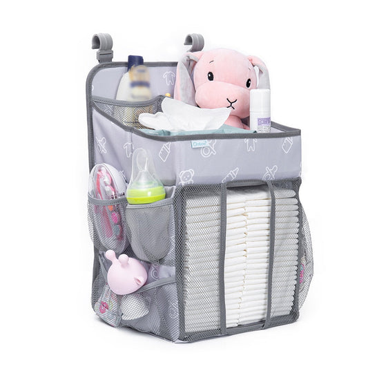 Baby Crib Hanging Storage Bag Portable Diaper Organizer Newborn Bedding Set  Foldable Nappy Bags Newborn Diaper Container-0