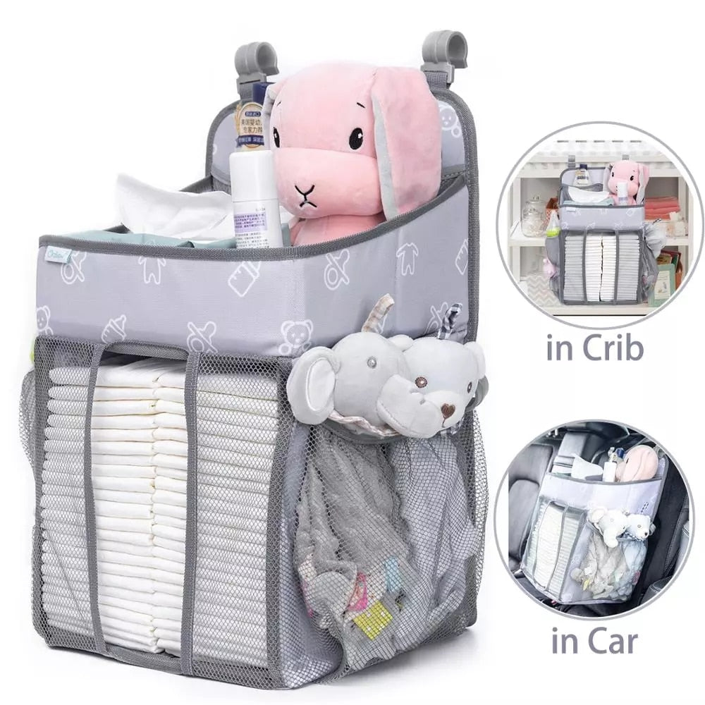 Baby Crib Organizer – Hängende Wickel- & Aufbewahrungstasche