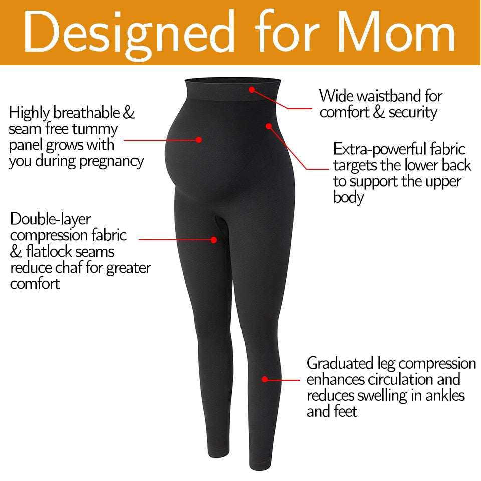 Maternity Leggings High Waist Belly Support Leggins for Pregnant Women Pregnancy Skinny Pants Body Shaping Postpartum Trousers-1