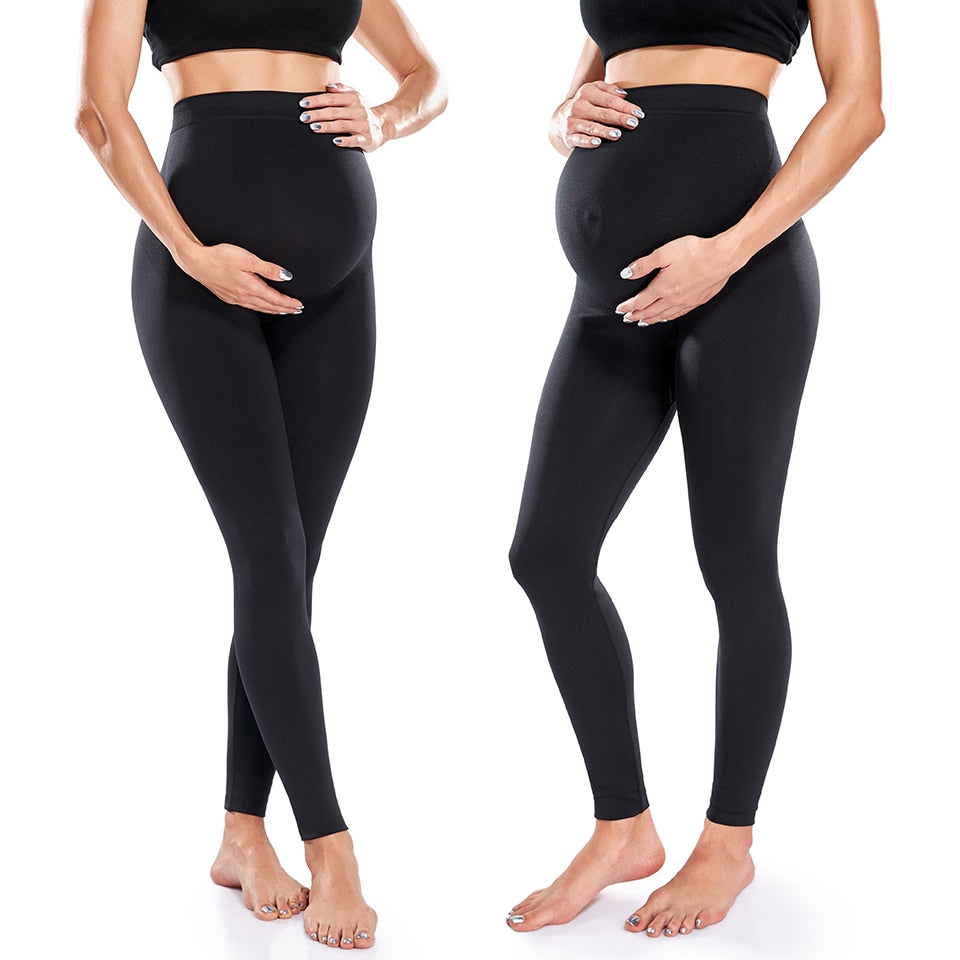 Maternity Leggings High Waist Belly Support Leggins for Pregnant Women Pregnancy Skinny Pants Body Shaping Postpartum Trousers-3