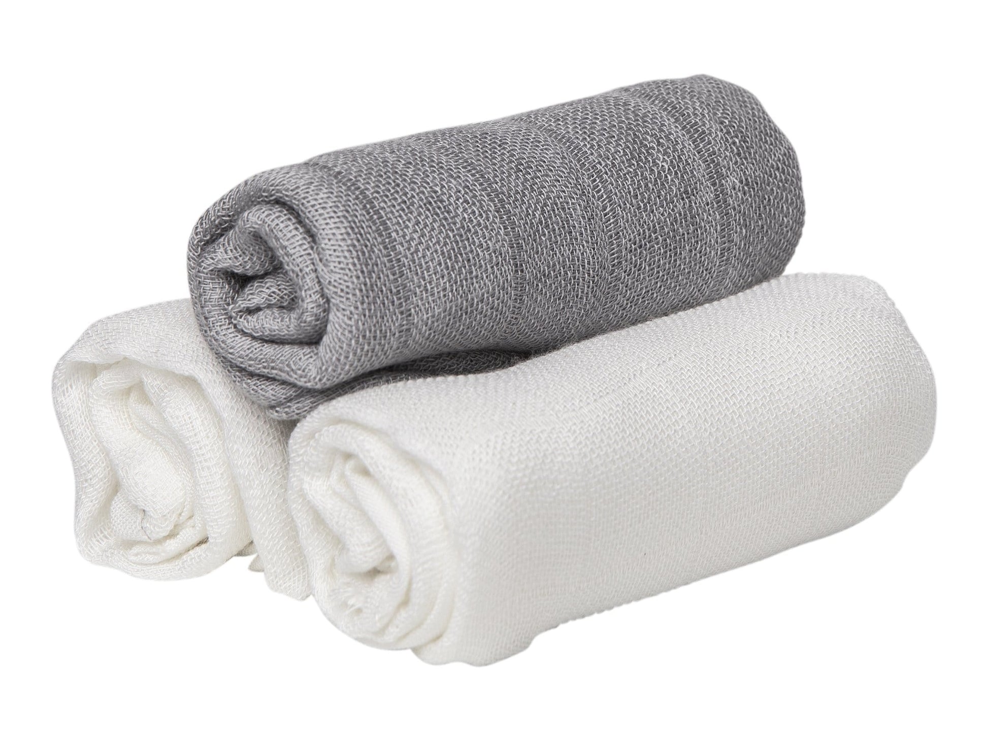 Muslin Squares Grey / White-2